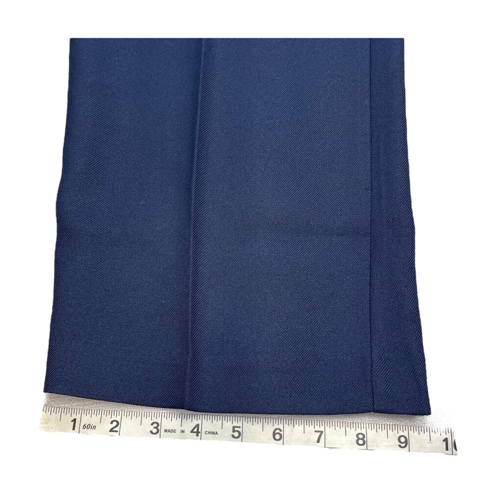 Haband Executive Decision Dress Pants Mens 40 X 25 Navy Pockets Wide Leg Pull On - Picture 7 of 7